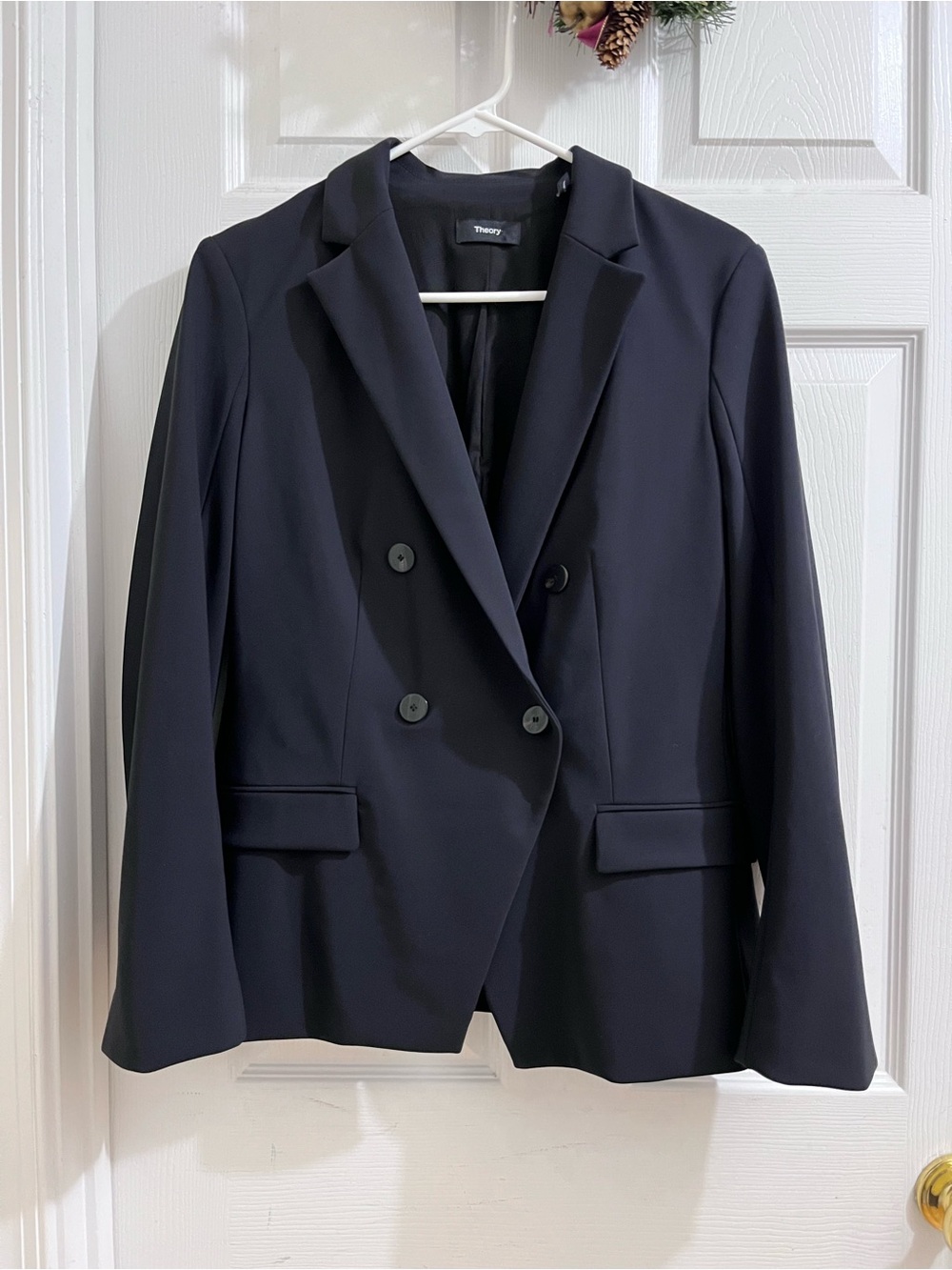 Theory 
Double Breasted Blazer
Size 8 for Women
New Conditions